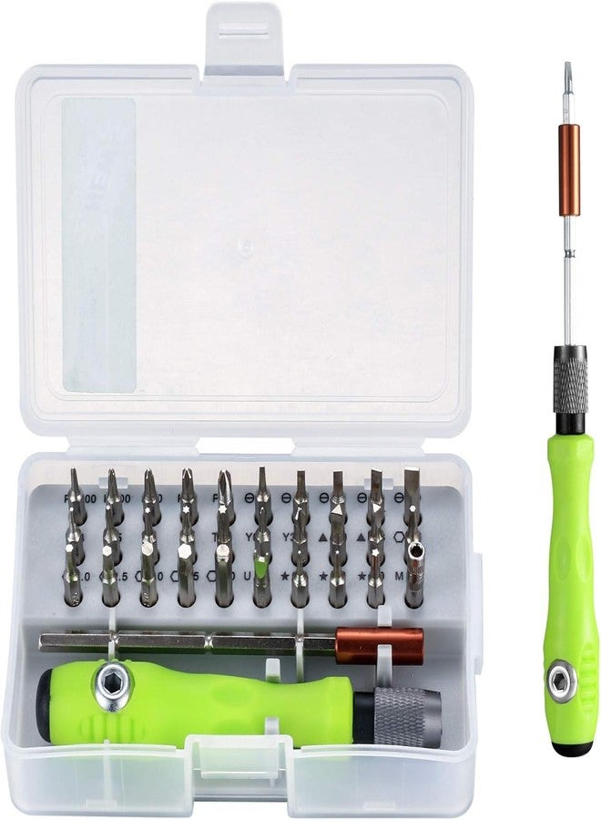 KRYLAR-32 in 1 Small Screwdriver Set, Mini Magnetic Screwdriver Set Contains 30 Bits Precision Repair Tool Kit, Torx Screwdriver Tool Sets for Eyeglass, Watch, Phones, Laptop, Computers, Toys. - Image 1